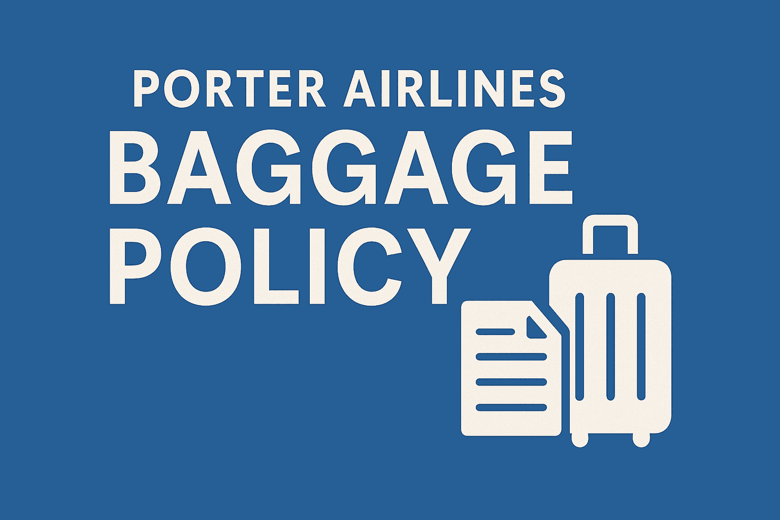 Porter Airlines Baggage policy